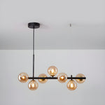 Aurelia Globe Chandelier – Modern Glass & Gold Pendant Light for Dining Room