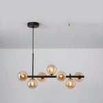 Aurelia Globe Chandelier – Modern Glass & Gold Pendant Light for Dining Room