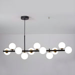 Aurelia Globe Chandelier – Modern Glass & Gold Pendant Light for Dining Room