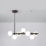 Aurelia Globe Chandelier – Modern Glass & Gold Pendant Light for Dining Room