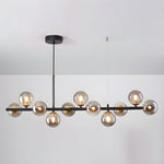 Aurelia Globe Chandelier – Modern Glass & Gold Pendant Light for Dining Room