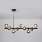 Aurelia Globe Chandelier – Modern Glass & Gold Pendant Light for Dining Room