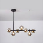 Aurelia Globe Chandelier – Modern Glass & Gold Pendant Light for Dining Room