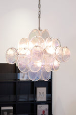 Aurelia Iridescent Glass Chandelier – Modern Murano-Inspired Pendant Light
