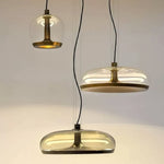 Aurelia LED Pendant Light – Modern Glass & Metal Hanging Lamp for Dining Room and Living Room