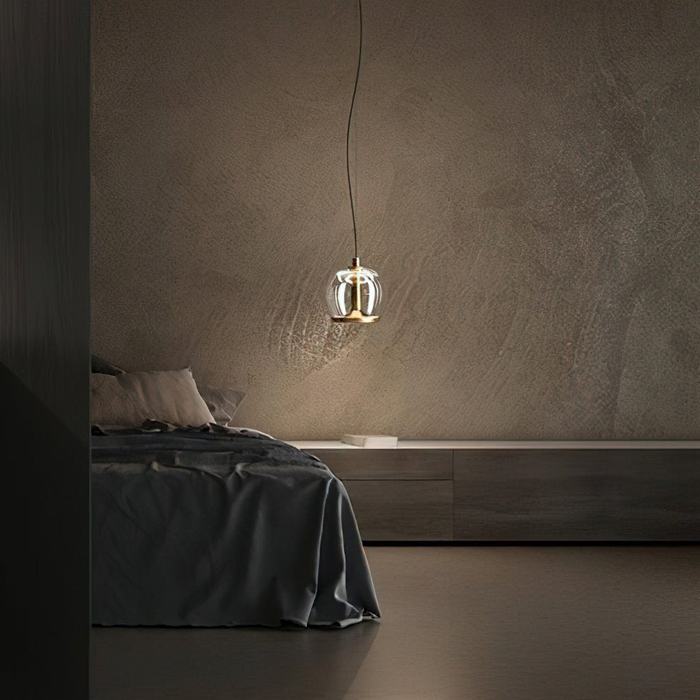 Aurelia LED Pendant Light – Modern Glass & Metal Hanging Lamp for Dining Room and Living Room