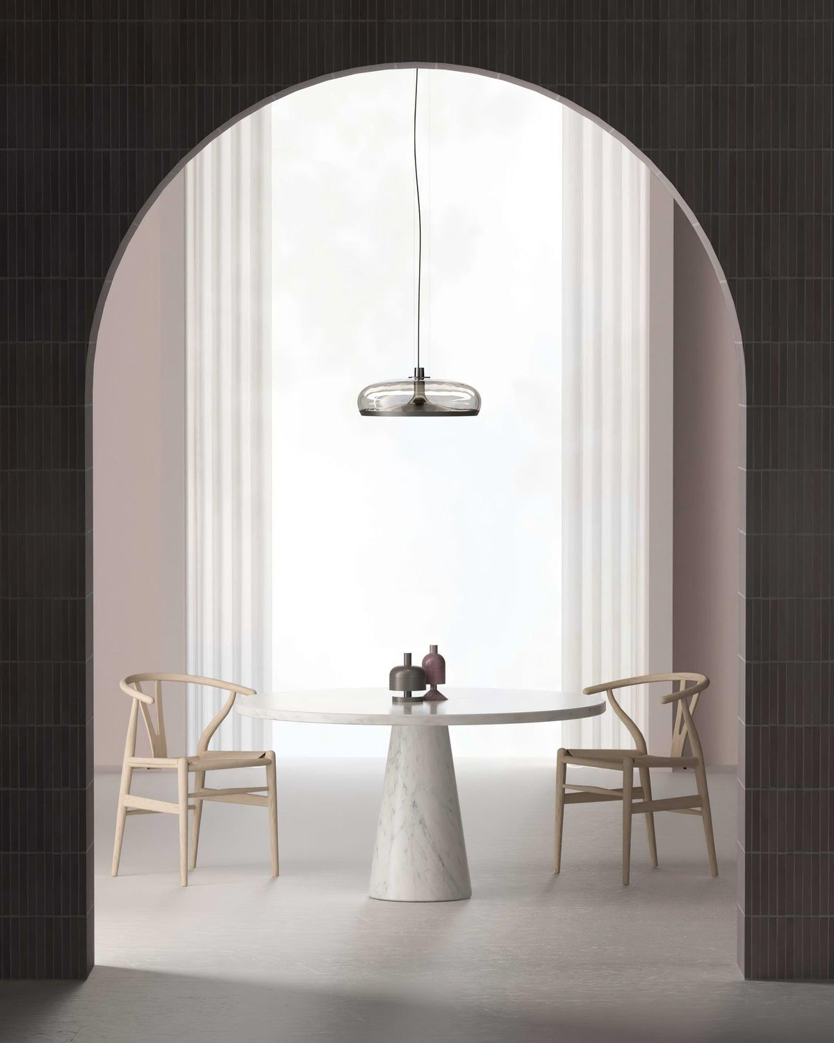 Aurelia LED Pendant Light – Modern Glass & Metal Hanging Lamp for Dining Room and Living Room