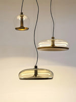 Aurelia LED Pendant Light – Modern Glass & Metal Hanging Lamp for Dining Room and Living Room