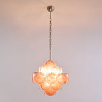 Aurelia Pink Glass Chandelier – Handcrafted Murano-Style Pendant Light for Elegant Interiors