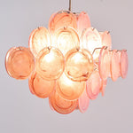 Aurelia Pink Glass Chandelier – Handcrafted Murano-Style Pendant Light for Elegant Interiors