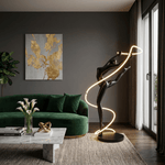 Aurelia Ribbon Dancer Sculptural LED Floor Lamp
