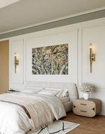 Aurelian Sculpted Alabaster Wall Sconce in Copper
