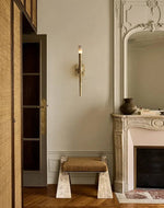 Aurelian Sculpted Alabaster Wall Sconce in Copper