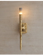 Aurelian Sculpted Alabaster Wall Sconce in Copper