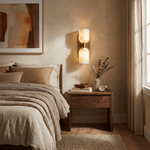 Aurelian Twin Alabaster Wall Sconce in Brass for Modern Interiors