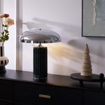 Aurelio Dome Table Lamp with Marble Base – Modern Sculptural Lighting