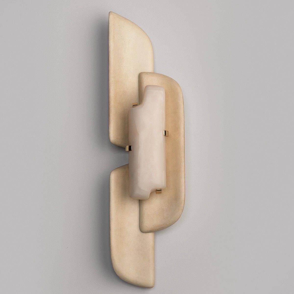 Aurellin Alabaster Wall Sconce – Sculptural LED Wall Light
