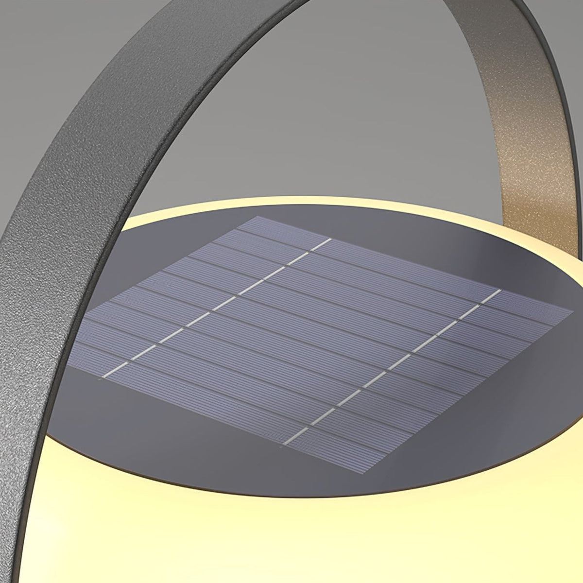 Auren Solar-Powered Outdoor Lantern with Warm Ambient Glow