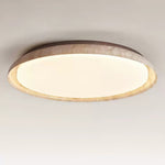 Aureum Edge Ceiling Light in Yellow Travertine — Modern Flush Mount LED