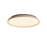 Aureum Edge Ceiling Light in Yellow Travertine — Modern Flush Mount LED