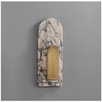 Aurevian Marble Wall Sconce – Sculptural LED Wall Light in Natural Stone