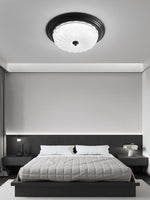 Aurevielle Semi Flush Ceiling Light in Brass and Glass