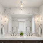 Auri Bird Ceiling Light – Sculptural Brass & Glass Flush Mount