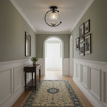 Auri Bird Ceiling Light – Sculptural Brass & Glass Flush Mount