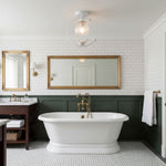 Auri Bird Ceiling Light – Sculptural Brass & Glass Flush Mount