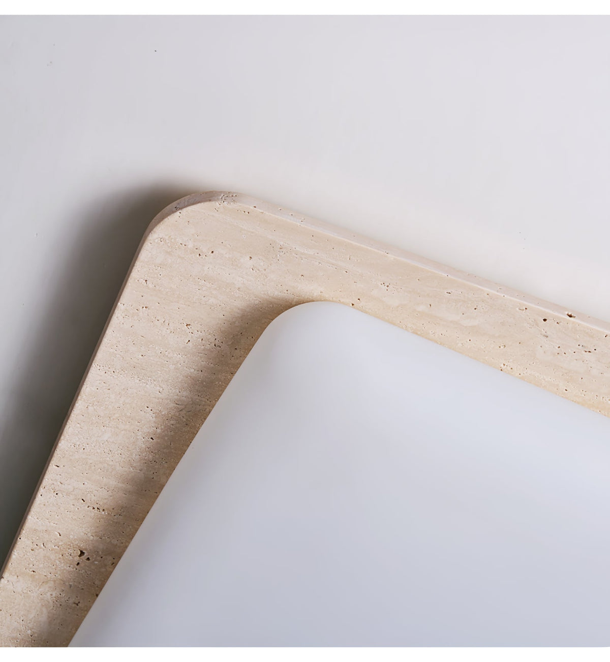 Aurilith Travertine Ceiling Light — Modern Flush Mount LED Fixture