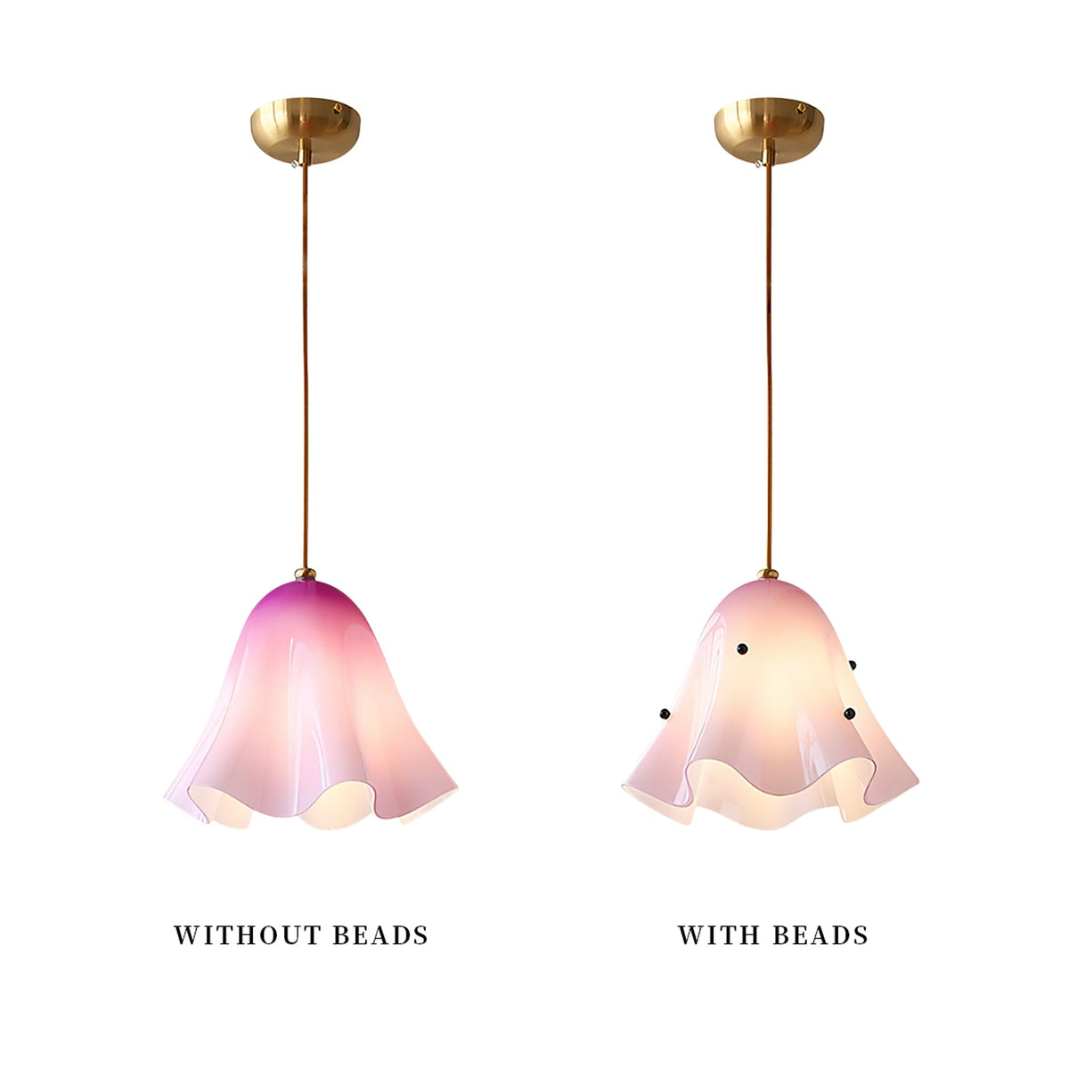 Vera Bloom Pendant Lamp – Sculptural Glass Chandelier in Gradient Hues
