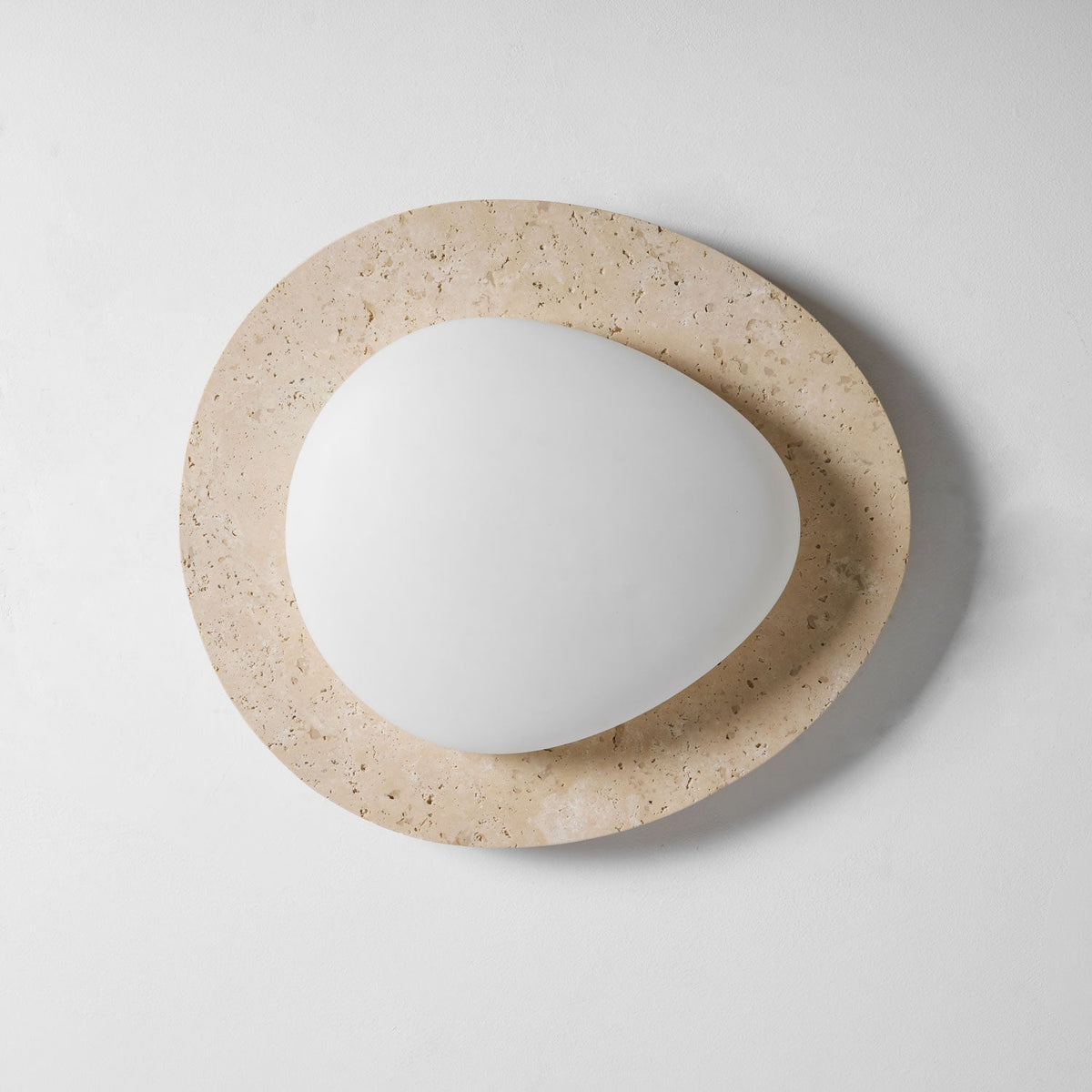 Aurora Travertine Ceiling Light – Modern Flush Mount LED Fixture