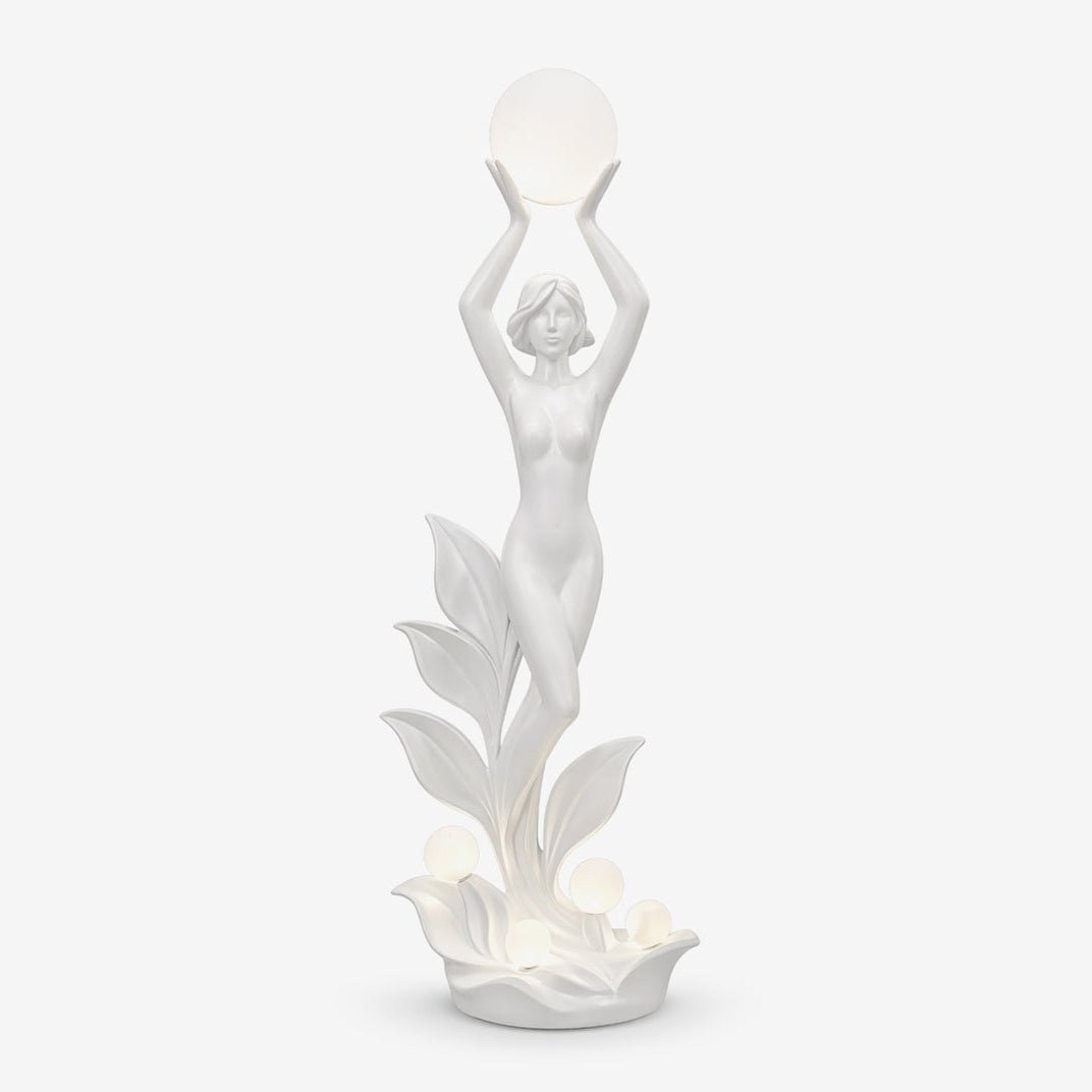 Aurora Muse Sculptural Floor Lamp – Art Deco Designer Lighting for Living Room & Bedroom