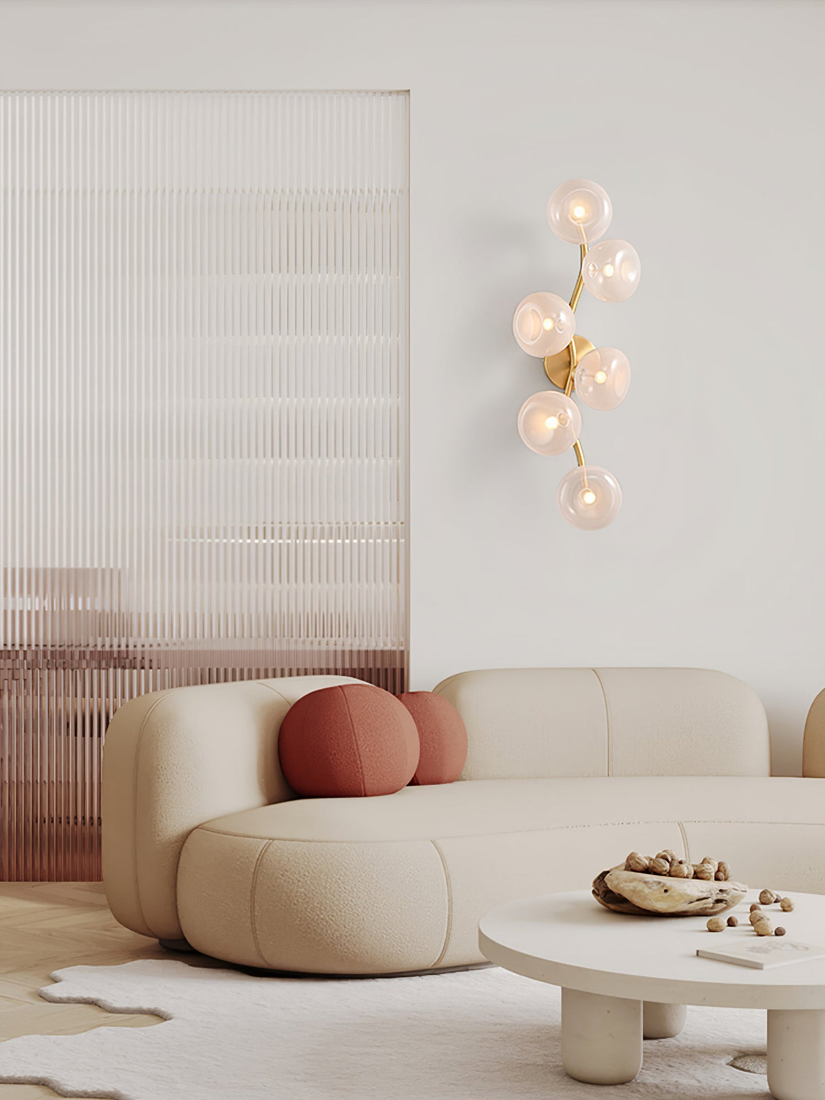 Aurora Vine Wall Sconce – Modern Gold LED Wall Light for Bedroom & Living Room