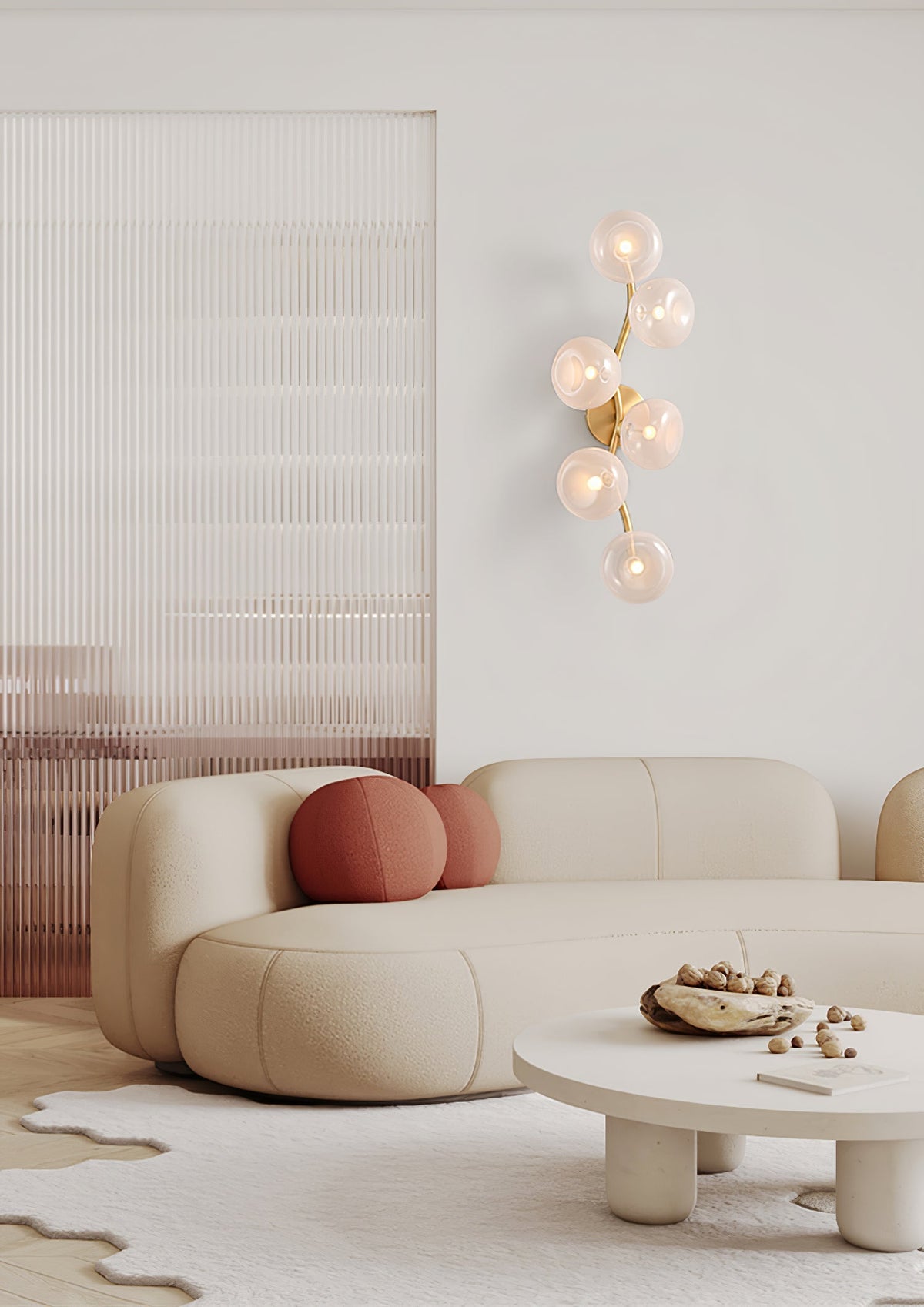 Aurora Vine Wall Sconce – Modern Gold LED Wall Light for Bedroom & Living Room
