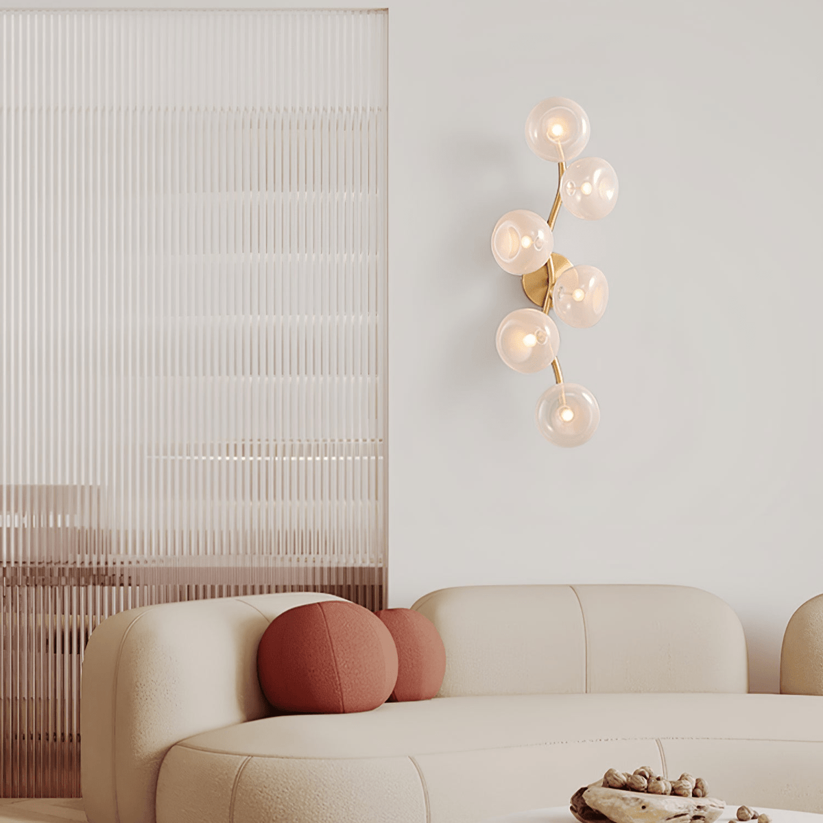 Aurora Vine Wall Sconce – Modern Gold LED Wall Light for Bedroom & Living Room