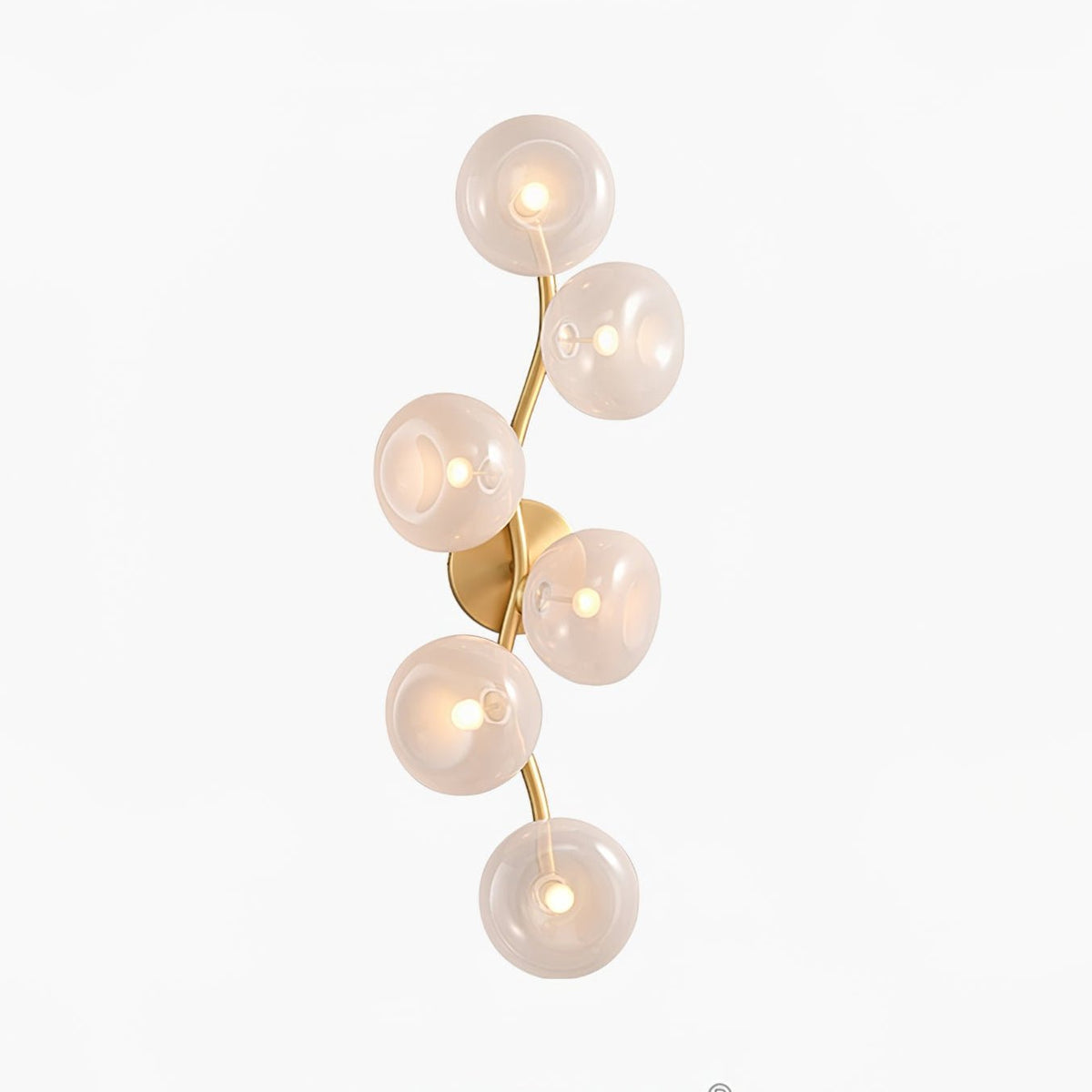 Aurora Vine Wall Sconce – Modern Gold LED Wall Light for Bedroom & Living Room
