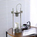 Aurosteel Aroma Table Lamp – Stainless Steel Melting Wax Lamp for Ambient Interiors