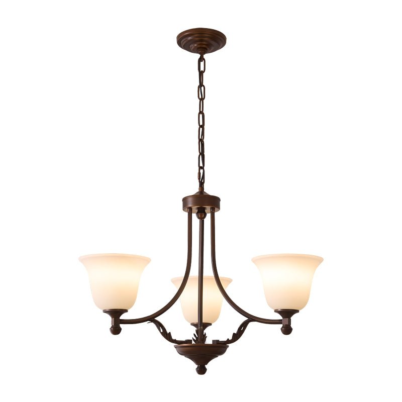 Aveline Bloom Chandelier — Modern Glass & Metal Pendant Light for Dining Room and Living Room