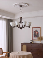 Aveline Bloom Chandelier — Modern Glass & Metal Pendant Light for Dining Room and Living Room