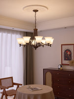 Aveline Bloom Chandelier — Modern Glass & Metal Pendant Light for Dining Room and Living Room