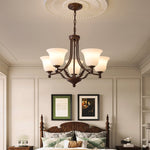 Aveline Bloom Chandelier — Modern Glass & Metal Pendant Light for Dining Room and Living Room