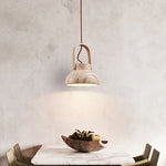 Aveline Travertine Pendant Light – Natural Stone Sculptural Lantern