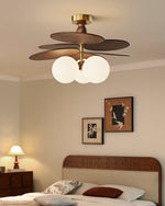 Averis Semi Flush Ceiling Light in Raffia and Glass for Modern Interiors
