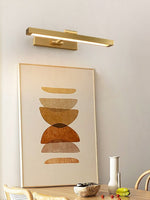 Avery Brass Wall Sconce – Modern Adjustable LED Wall Light for Bedroom, Living Room, and Office