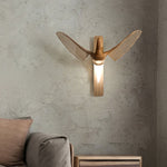 Avesa Sculptural Wood LED Wall Sconce for Modern Interiors