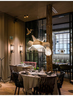 Avian Flair Wooden Pendant Light – Sculptural Bird Form, Natural Wood
