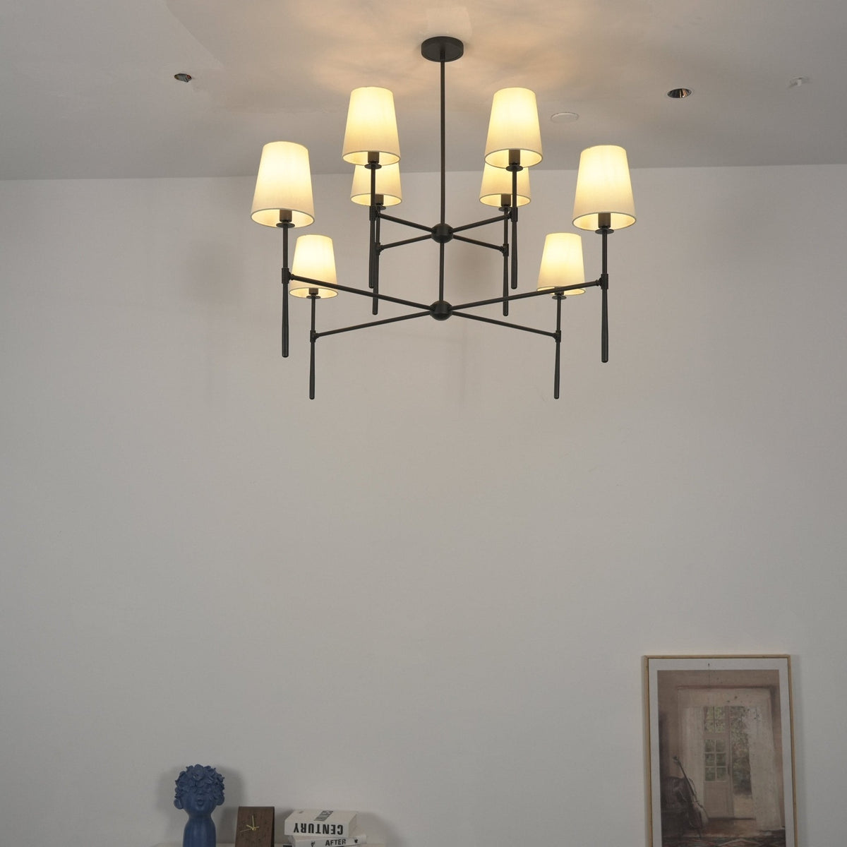 Axial Chandelier – Modern Sculptural Pendant Light for Dining Room and Living Space