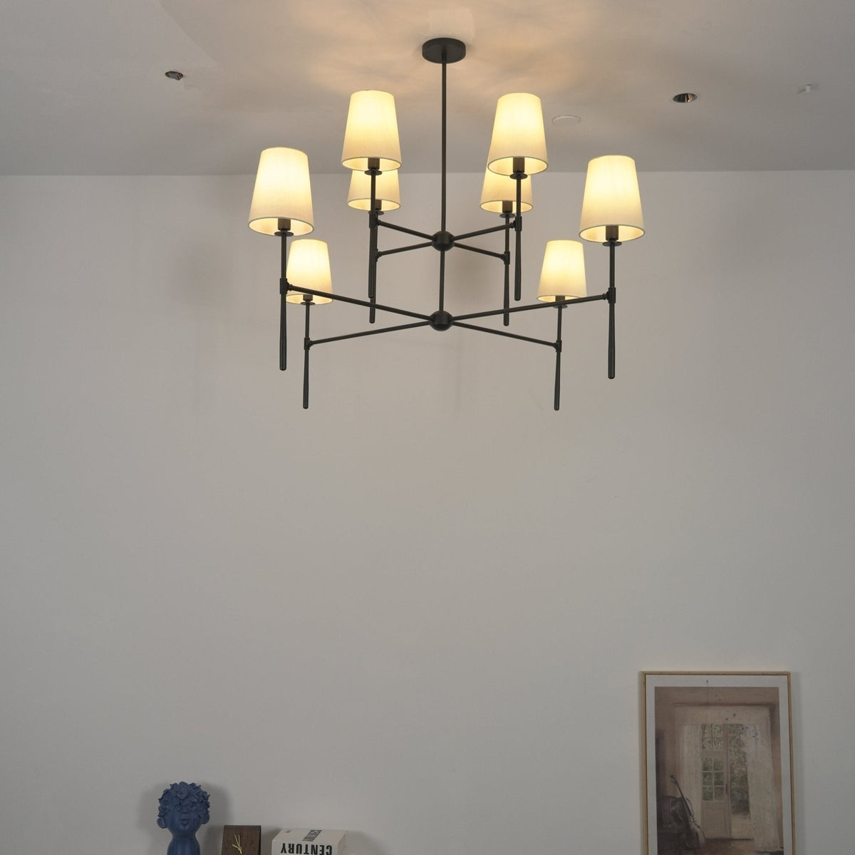 Axial Chandelier – Modern Sculptural Pendant Light for Dining Room and Living Space