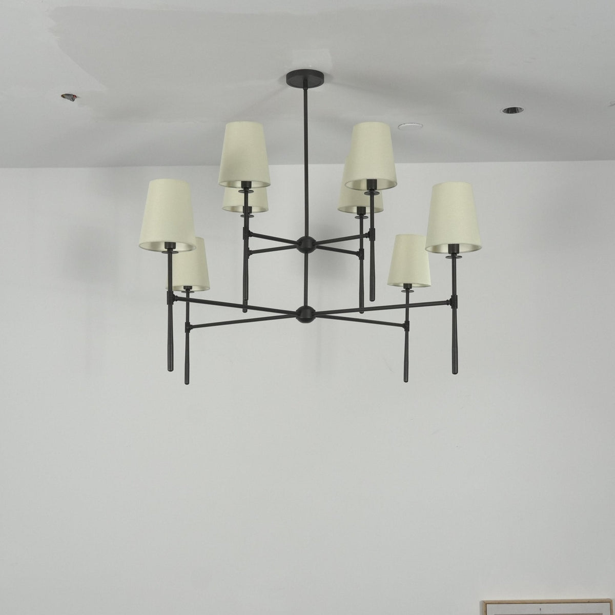 Axial Chandelier – Modern Sculptural Pendant Light for Dining Room and Living Space